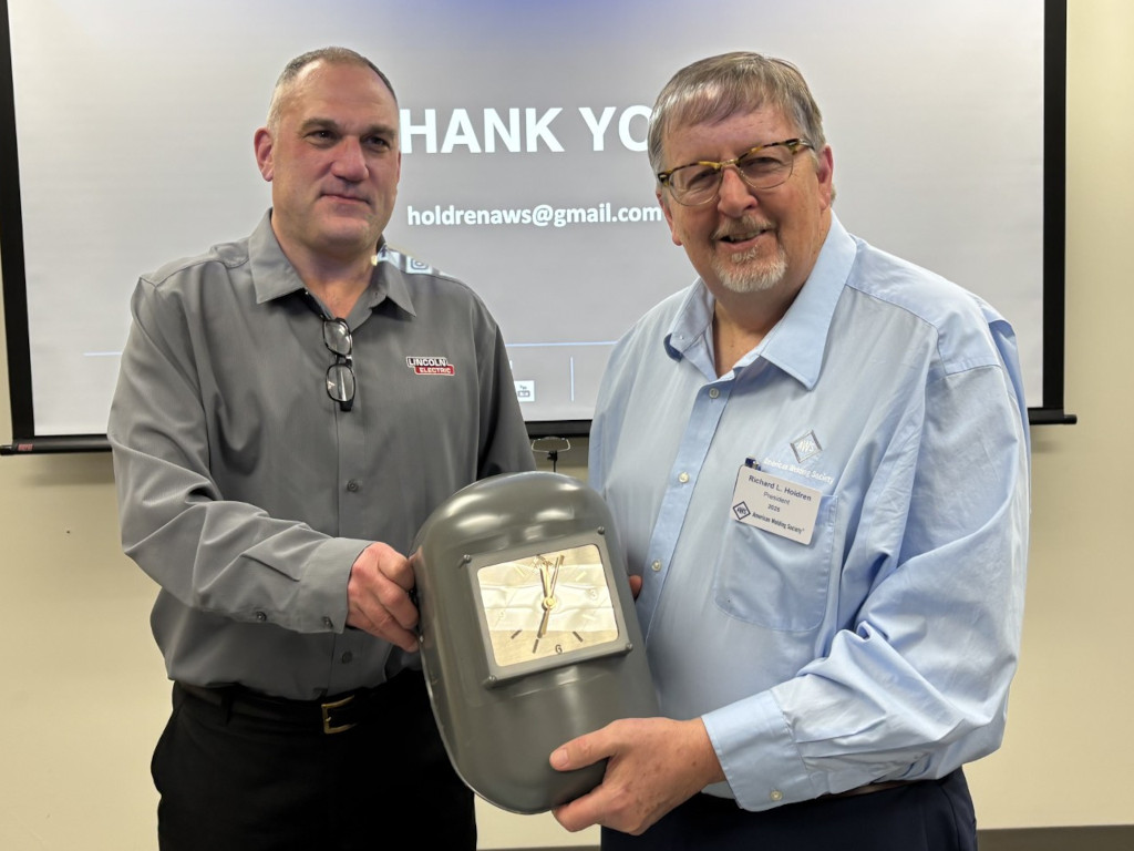 March 13, 2025 AWS Columbus Section presentation of speaker's gift