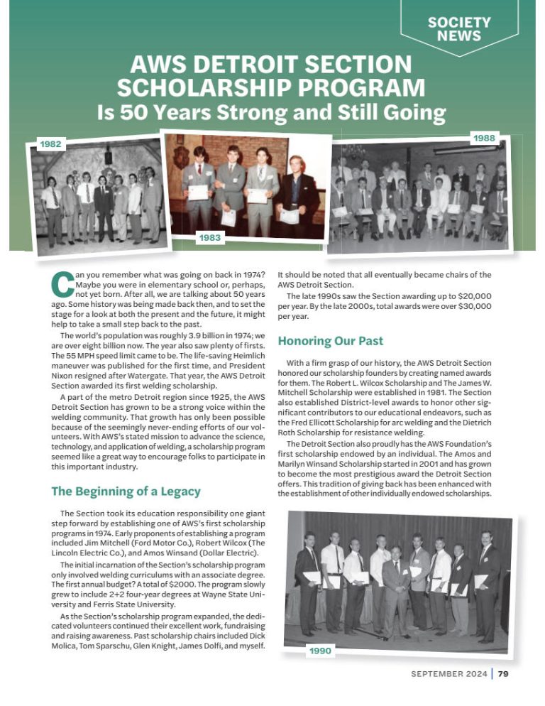 50th Anniversary Scholarships 1