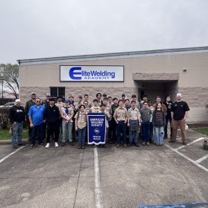 AWS Elite Welding Academy Welding Merit Badge Participants Feb. 2024