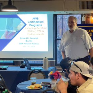 October 2023 AWS Section Meeting Guest Speaker Richard Campbell